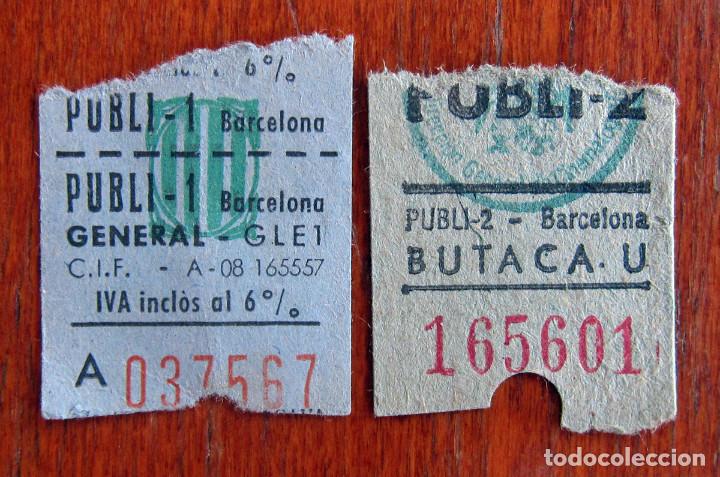 Cine: ENTRADA CINE - PUBLI 1 Y 2 - BARCELONA - Foto 1