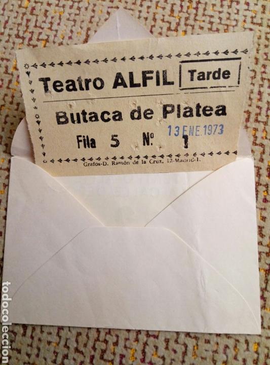 Cine: Teatro Alfil. Entrada a&ntilde;o 1973 - Foto 3