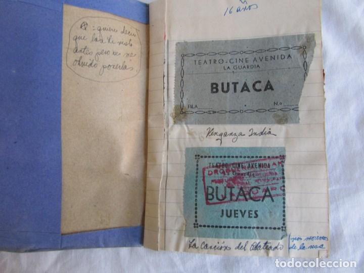 Cine: Colección de 194 entradas de cine en dos cuadernillos años 40-50. A Guardia, Vigo y Madrid. Ver desc - Foto 3 - 106556635