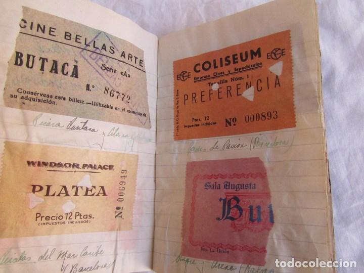Cine: Colección de 194 entradas de cine en dos cuadernillos años 40-50. A Guardia, Vigo y Madrid. Ver desc - Foto 7 - 106556635