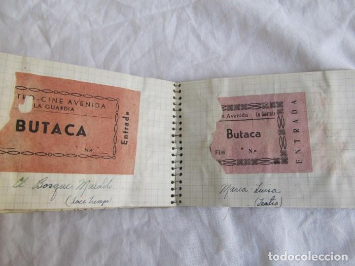 Cine: Colección de 194 entradas de cine en dos cuadernillos años 40-50. A Guardia, Vigo y Madrid. Ver desc - Foto 17 - 106556635