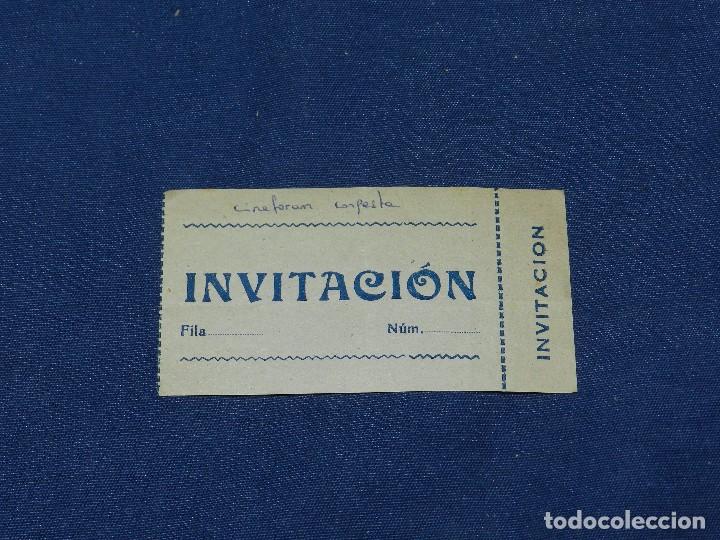 Cine: (ALB2) ENTRADA DE CINE - CINEFORUM , INVITACION - Foto 1