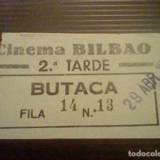 Cine: ENTRADA CINE BILBAO PELICULA BALARRASA 29 ABR 1951