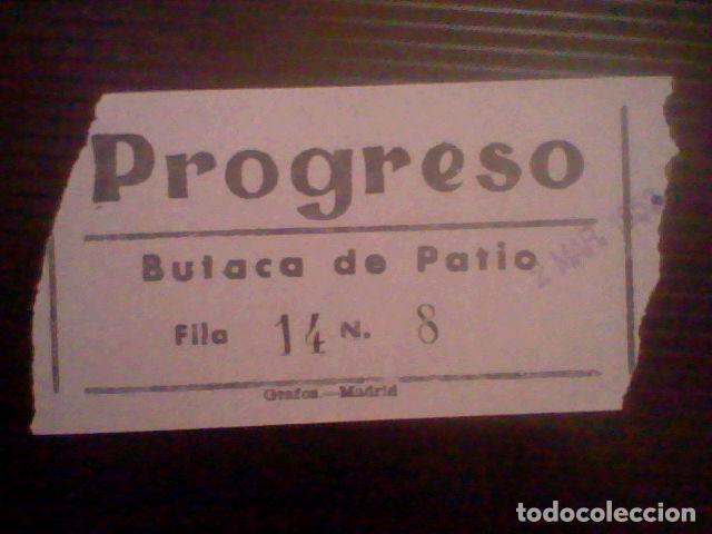 Cine: entrada CINE PROGRESO NODO 477A LUISA  2 MAR 1952 - Foto 1