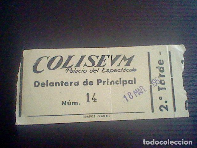 Cine: ENTRADA CINE COLISEUM EL HALCON Y LA FLECHA 18 MARZO 1951 - Foto 1
