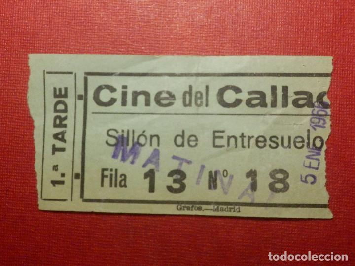 Cine: Entrada - Cine - del Callao - Madrid - A&Ntilde;O 1966 - Foto 1