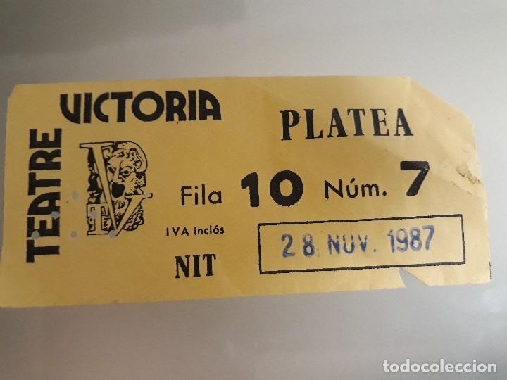 Cine: Teatre victoria entrada 1987 - Foto 1