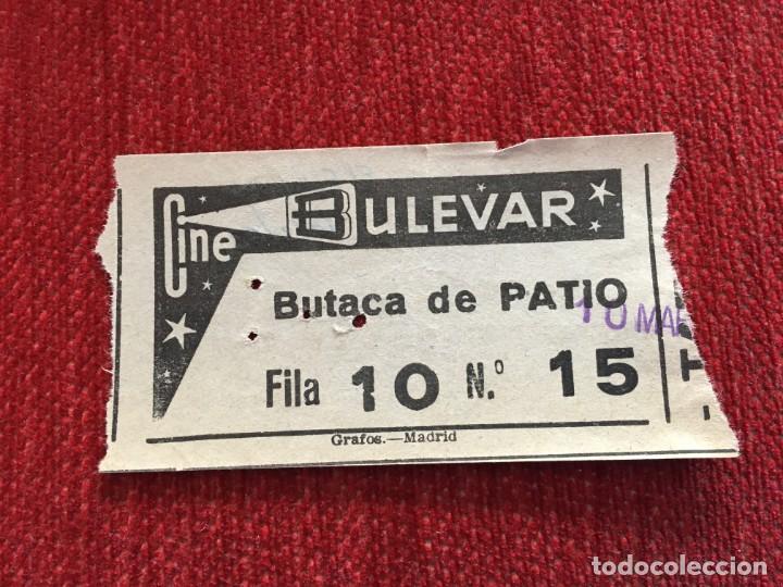 Cine: R4668 ENTRADA TICKET CINE BULEVAR (10-3-1963) EL ECLIPSE - Foto 1