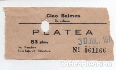 Cine: ENTRADA CINE BALMES - Foto 1