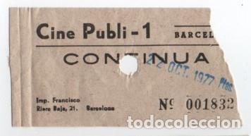 Cine: ENTRADA CINE PUBLI 1 - Foto 1
