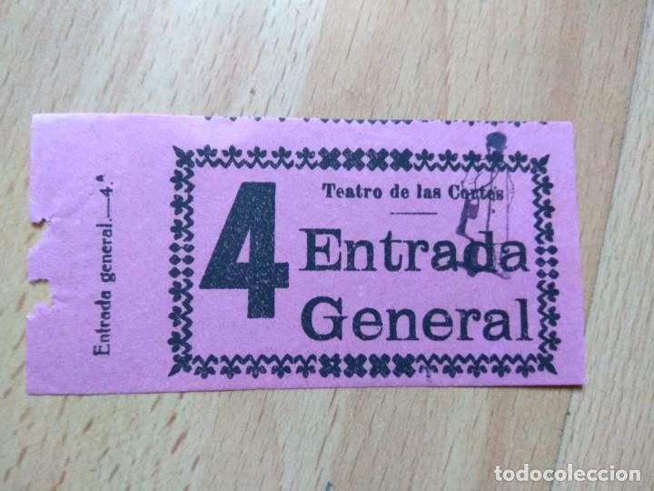 Cine: PDO1- ENTRADA PARA EL TEATRO DE  LAS CORTES - Foto 1