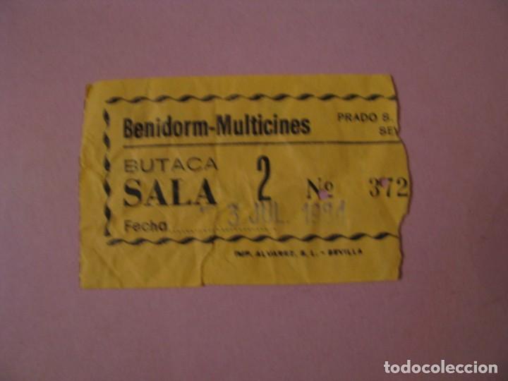 Cine: ENTRADA DE CINE. BENIDORM - MULTICINES. 1984. - Foto 1