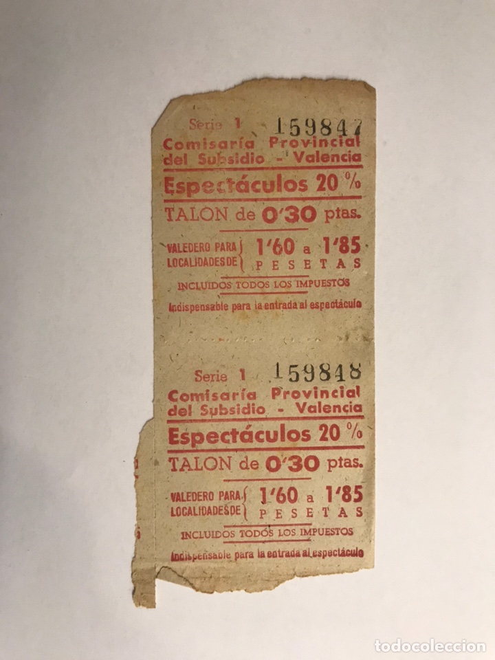Cine: CINE. Entrada espect&aacute;culo. Ticket (h.1940?) - Foto 1