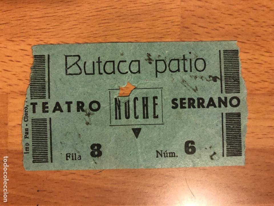Cine: Entrada teatro serrano 1948 - Foto 1