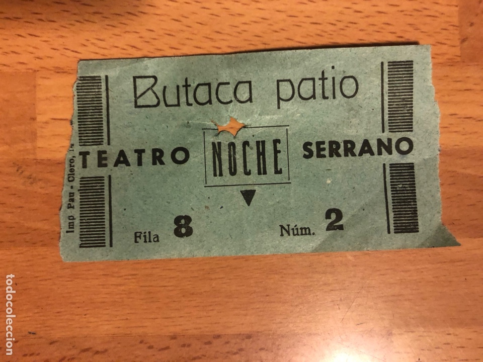 Cine: Entrada teatro serrano 1948 - Foto 1