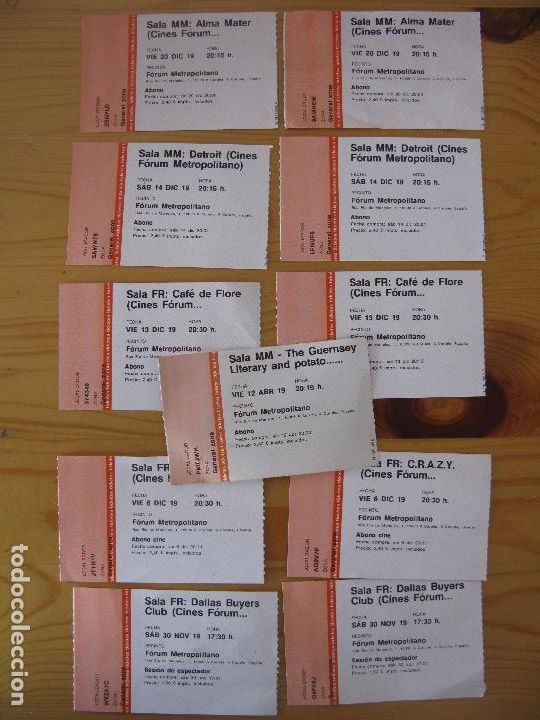 Cine: LOTE 11 ENTRADAS DE CINE - Foto 1