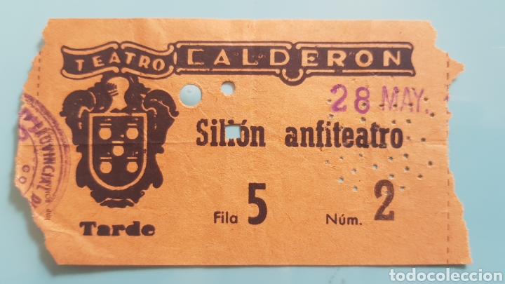 Cine: Ticket entrada TEATRO CALDER&Oacute;N. - Foto 1
