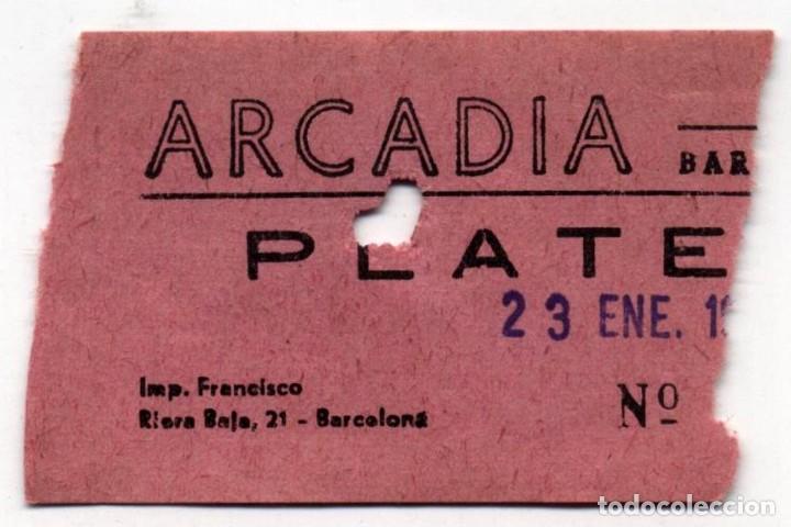 Cine: entrada cine arcadia barcelona 1977 - Foto 1