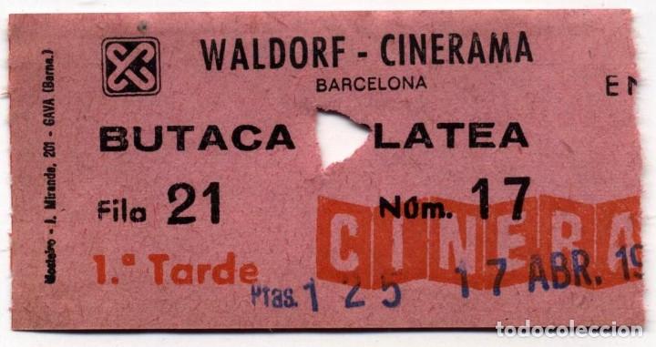 Cine: entrada cine waldorf 1977 - Foto 1