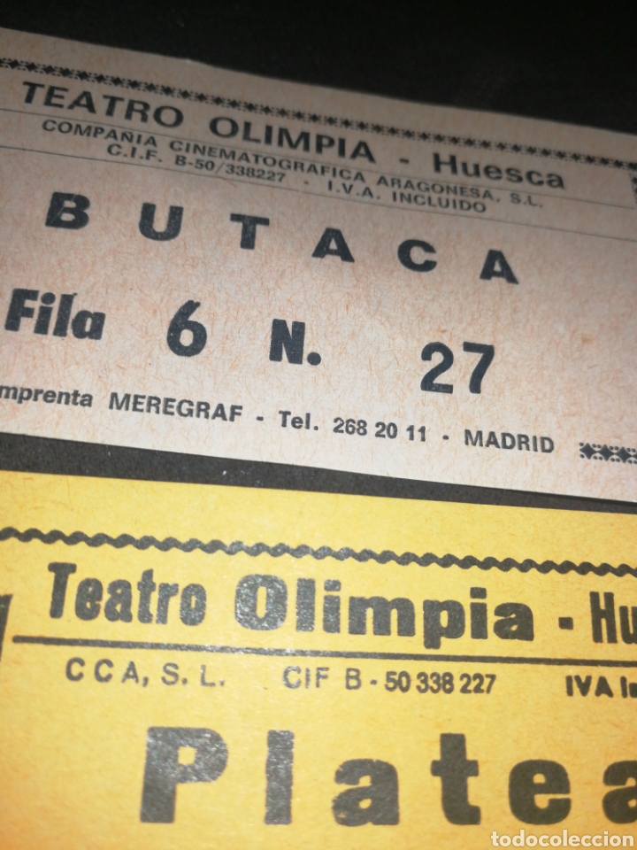 Cine: TEATRO OLIMPIA, HUESCA, ENTRADAS. - Foto 2