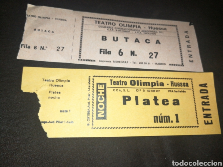 Cine: TEATRO OLIMPIA, HUESCA, ENTRADAS. - Foto 1