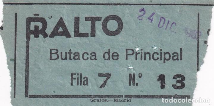 Cine: ENTRADA CINE RIALTO A&Ntilde;O 1963 - Foto 1
