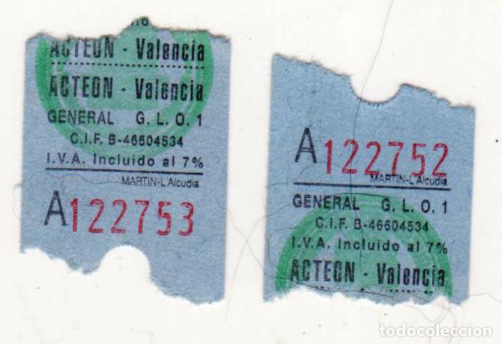 Cine: DOS ENTRADAS CINE ACTE&Oacute;N - VALENCIA - Foto 1
