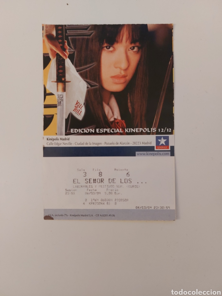 Cine: Entrada ticket Kinepolis Kill Bill - Foto 1