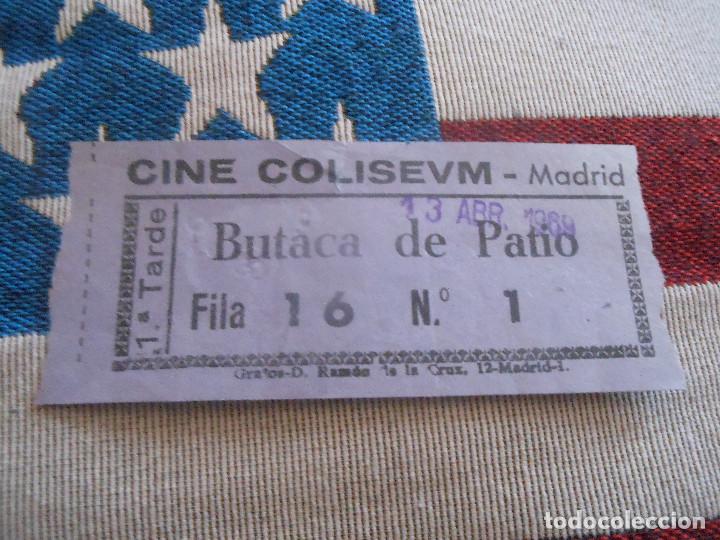 Cine: ENTRADA DE CINE COLISEVM MADRID 1969 - Foto 1