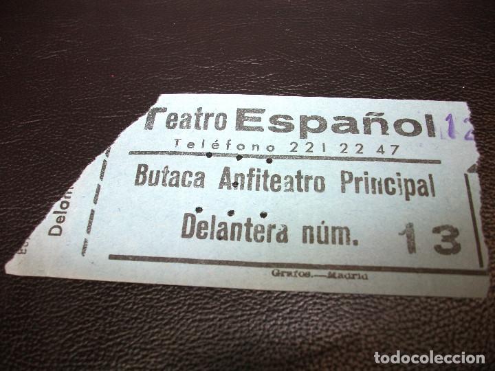 Cine: ENTRADA DE TEATRO ESPA&Ntilde;OL MADRID - Foto 1