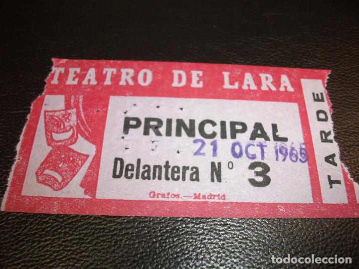 Cine: ENTRADA DE TEATRO DE LARA MADRID 1965 - Foto 1