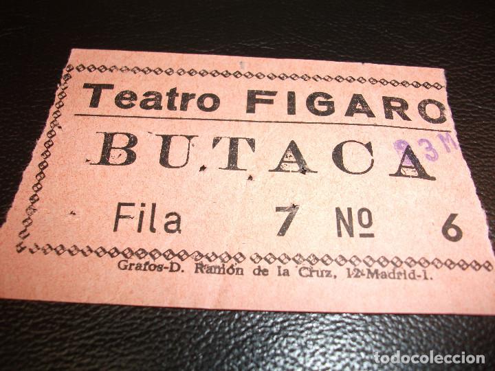 Cine: ENTRADA DE TEATRO FIGARO MADRID - Foto 1