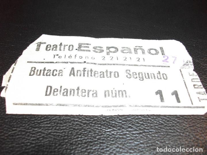 Cine: ENTRADA DE TEATRO ESA&Ntilde;OL MADRID - Foto 1