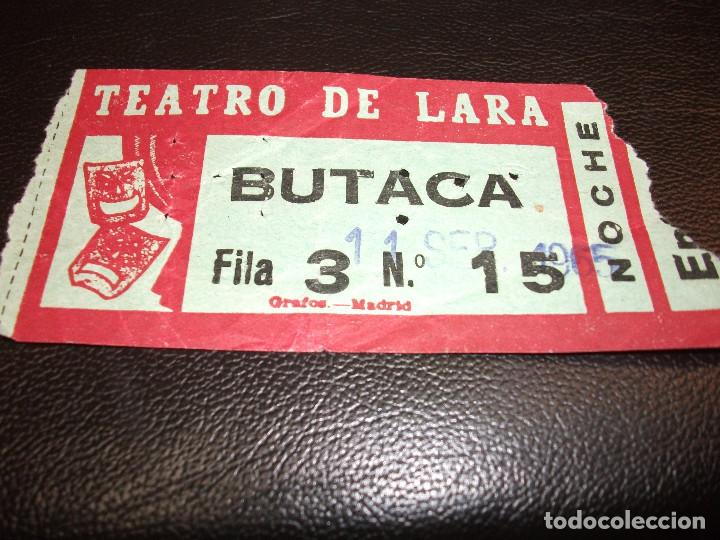 Cine: ENTRADA DE TEATRO DE LARA MADRID 1965 - Foto 1