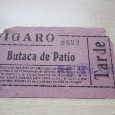 Cine: ENTRADA CINE FÍGARO DE MADRID 1949. Lote 367536049