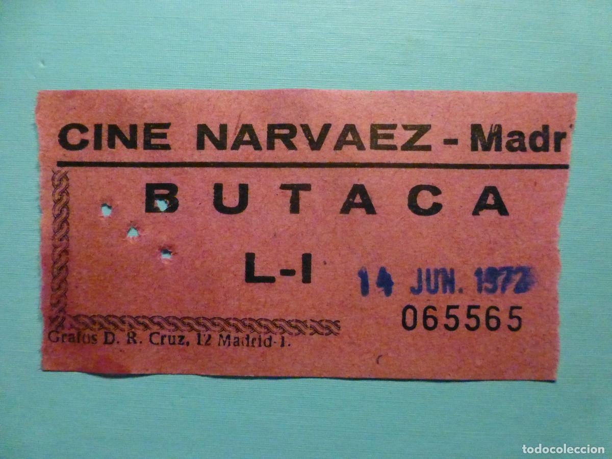 Cine: Entrada Cine Narvaez - Madrid - 14-Junio-1972 - Foto 1