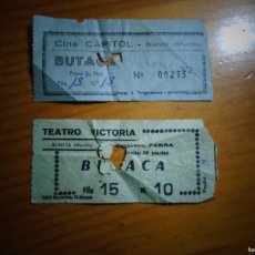 Cinema: BLANCA(MURCIA)ENTRADAS CINE CAPITOL Y TEATRO VICTORIA,AÑOS 70.