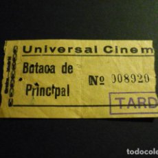 Cine: MADRID ENTRADA DE CINE AÑOS 50 UNIVERSAL CINEMA. Lote 398001069