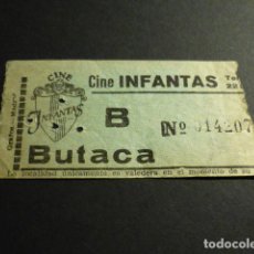 Cine: MADRID ENTRADA DE CINE AÑOS 50 CINE INFANTAS. Lote 398001679