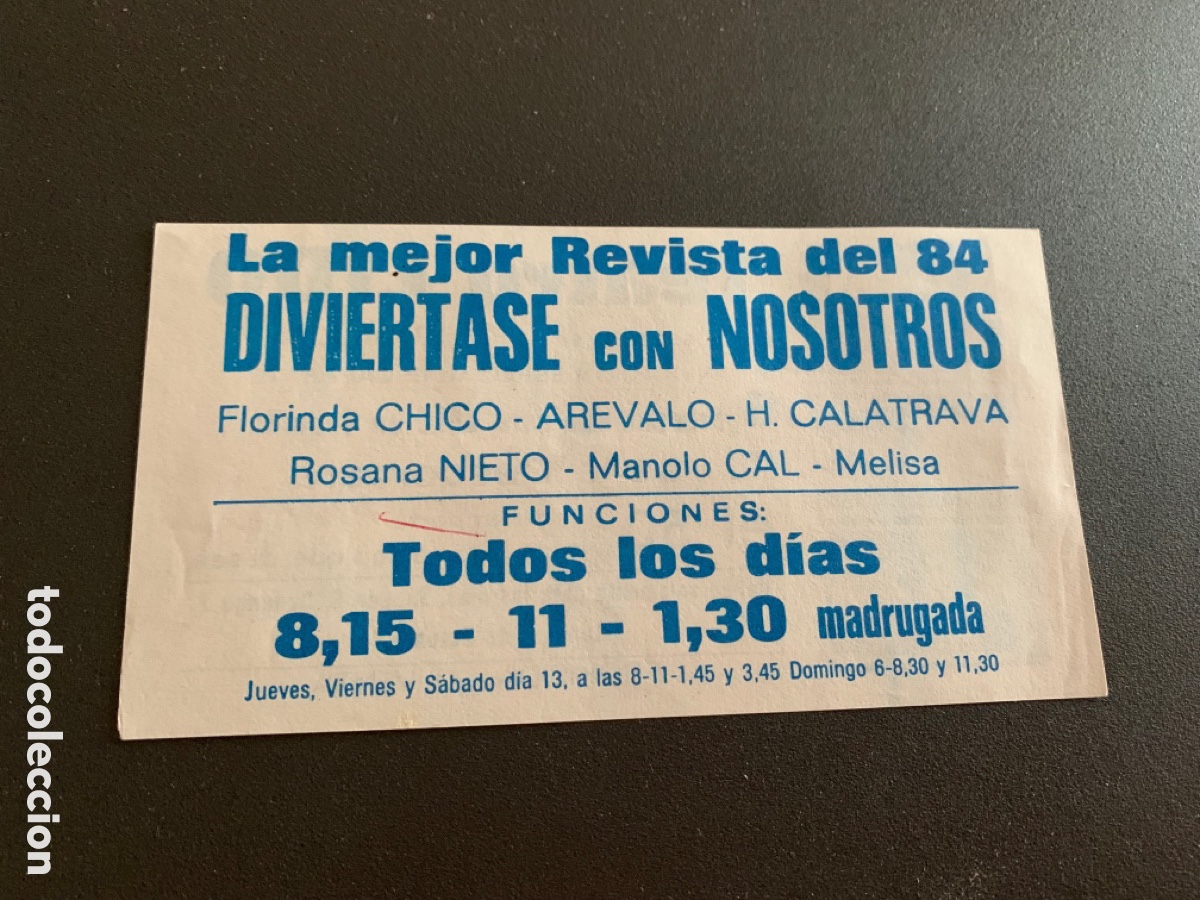 Cine: ENTRADA. TEATRO LIDO 1984 - Foto 2