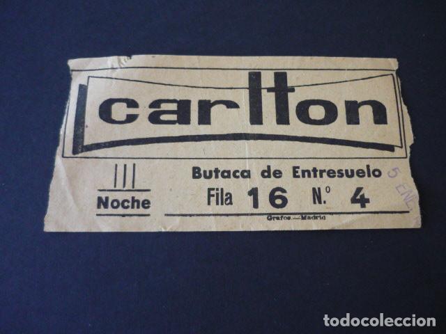 Cine: MADRID CINE CARLTON ENTRADA - Foto 1