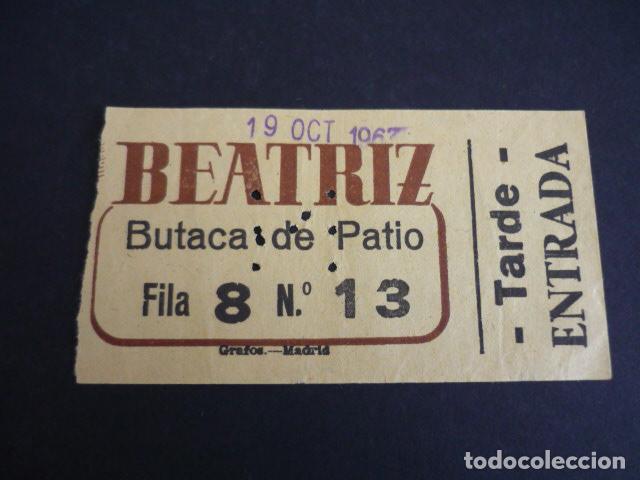 Cine: MADRID CINE BEATRIZ ENTRADA DE CINE - Foto 1