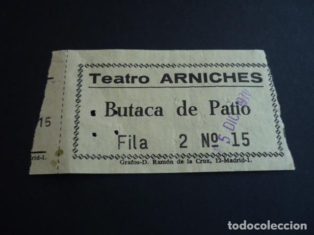 Cine: MADRID TEATRO ARNICHES ENTRADA DE CINE - Foto 1