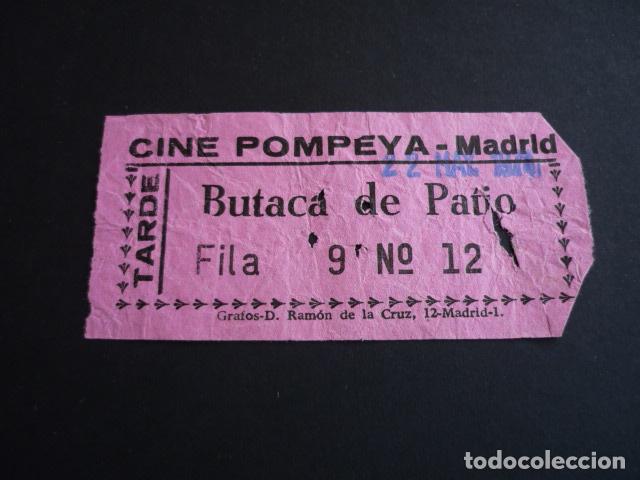Cine: MADRID CINE POMPEYA ENTRADA DE CINE - Foto 1