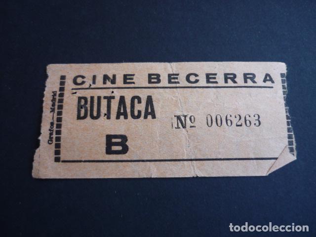 Cine: MADRID CINE BECERRA ENTRADA DE CINE - Foto 1