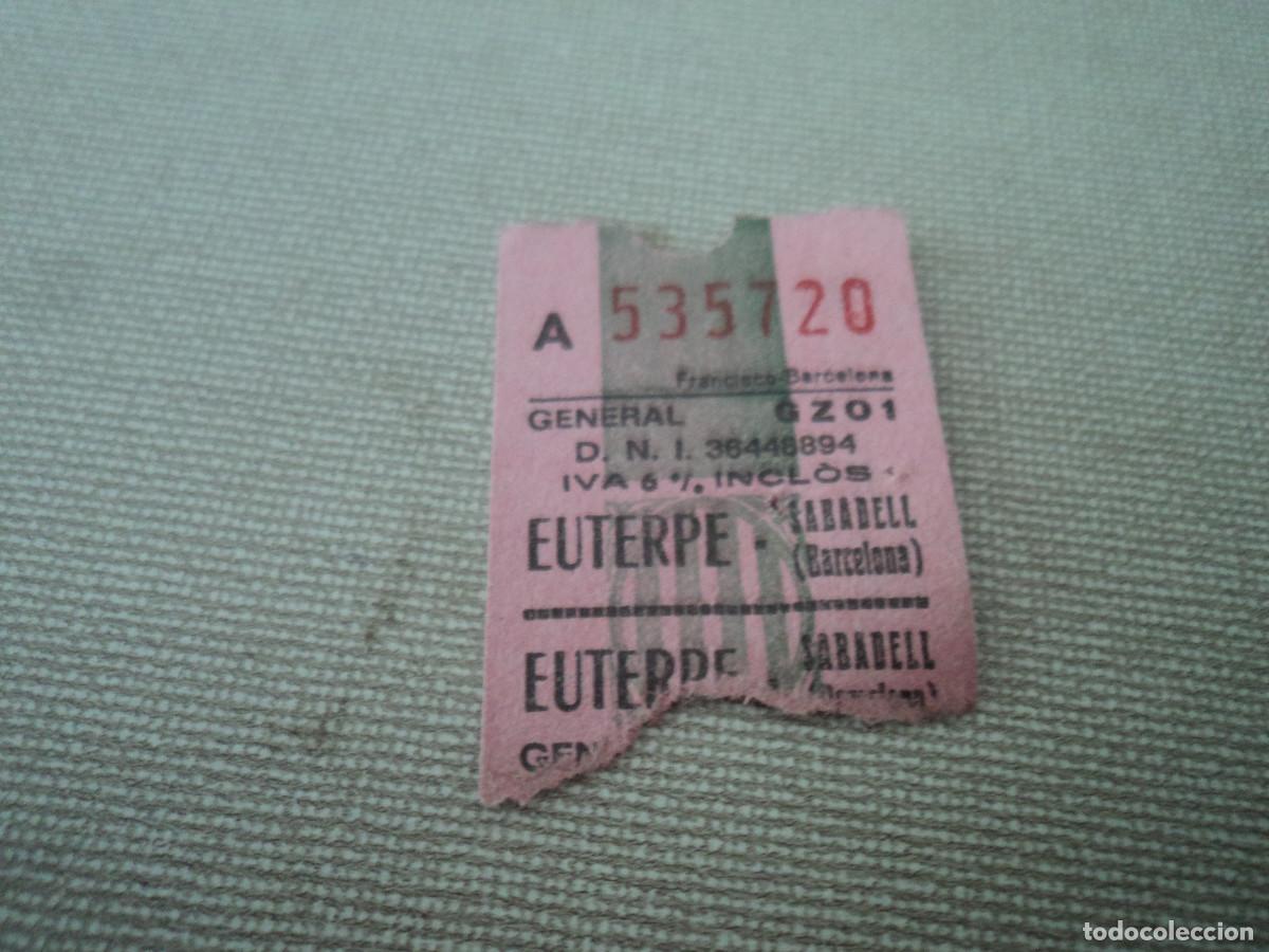 Cine: entrada de cine euterpe de sabadell - Foto 1
