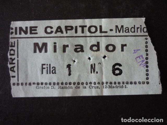 Cine: MADRID CINE CAPITOL ENTRADA DE CINE - Foto 1