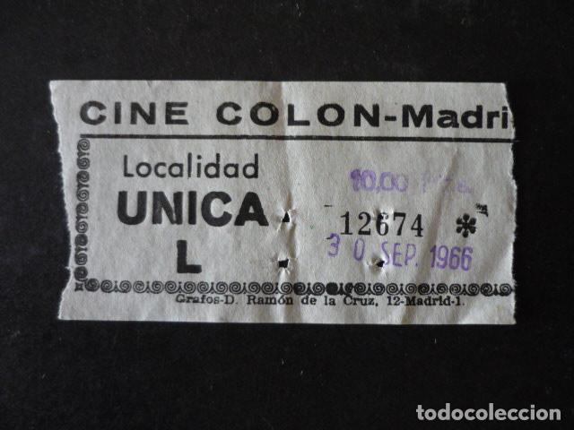Cine: MADRID CINE COLON ENTRADA DE CINE - Foto 1