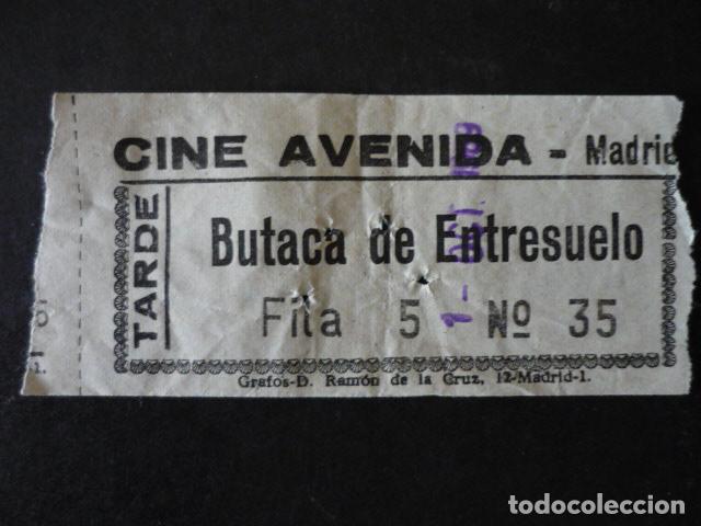Cine: MADRID CINE AVENIDA ENTRADA DE CINE - Foto 1