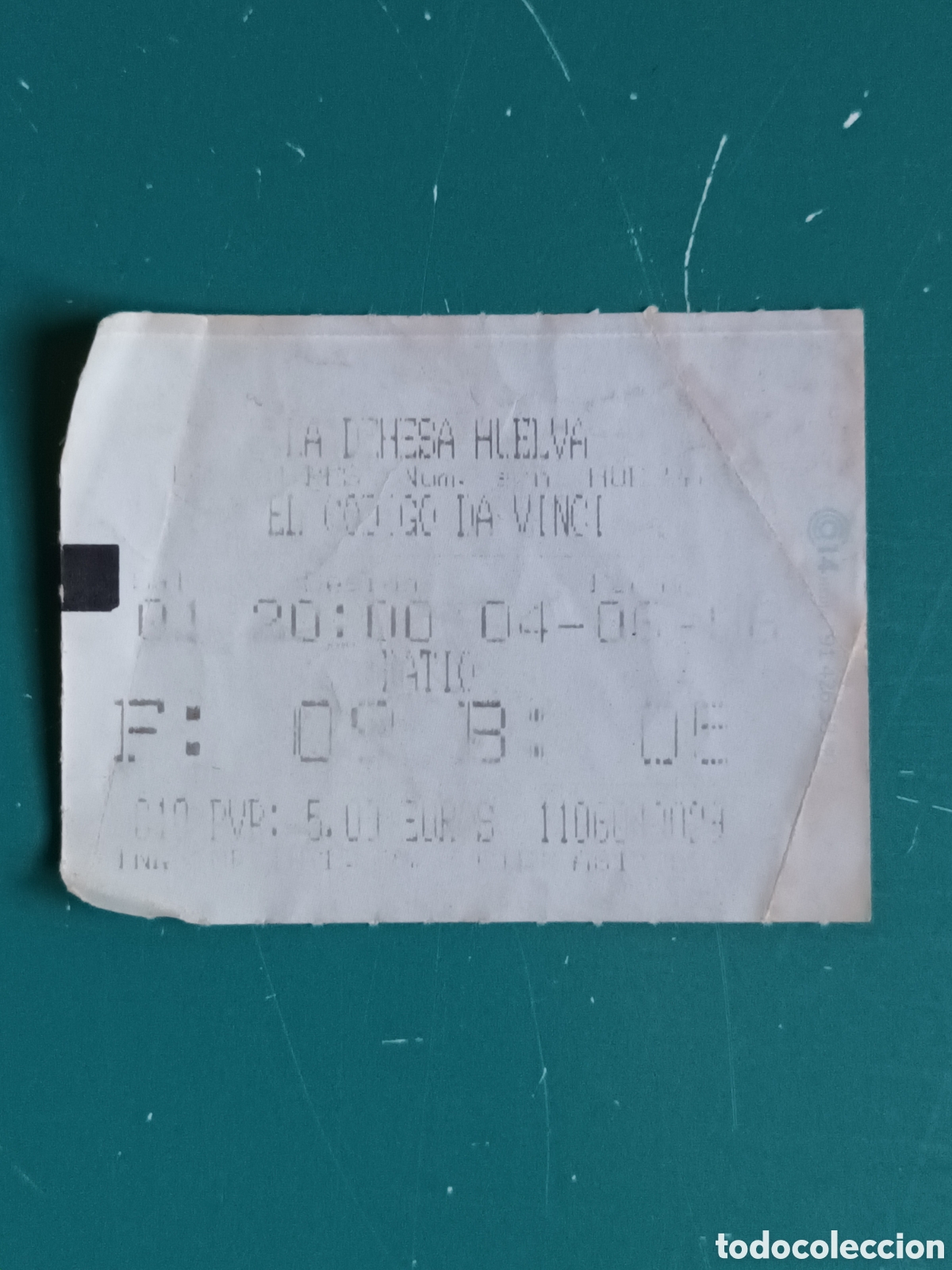 Cine: Entrada Cine La Dehesa Huelva 2006 El Codigo Da Vinci - Foto 1